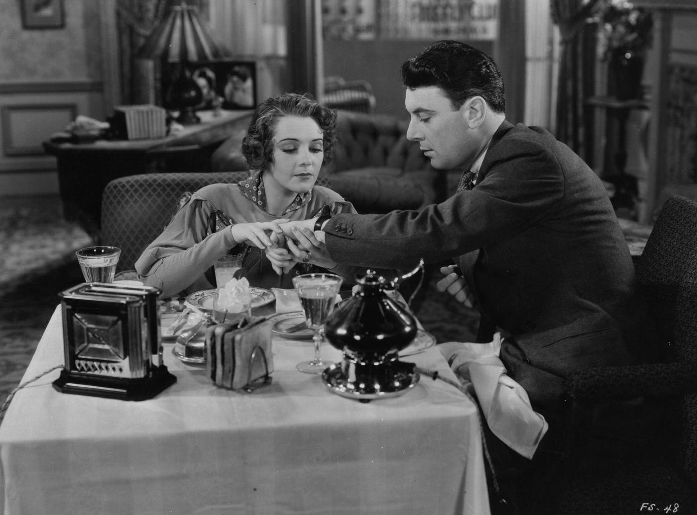 Ruby Keeler With George Brent) In A Scene From The Film '42Nd Street', About The Making Of 42Nd Street, 1933