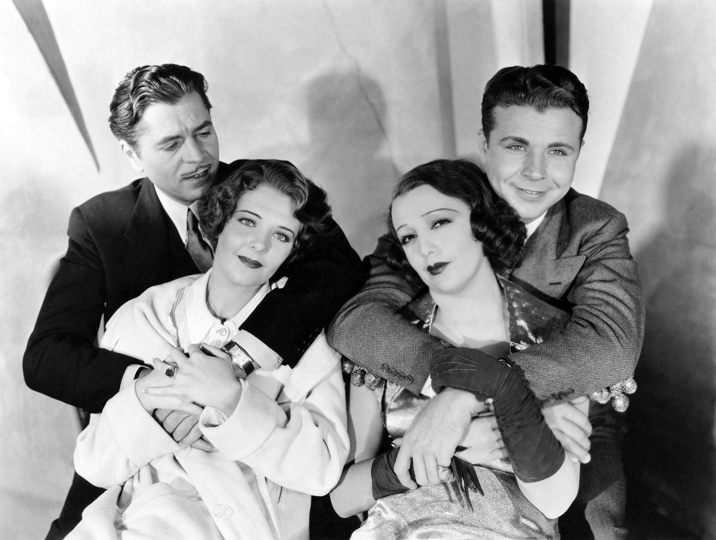 Actress Ruby Keeler, Warner Baxter, Bebe Daniels, Dick Powell In A Scene From The Movie &Amp;Quot;42Nd Street&Amp;Quot;