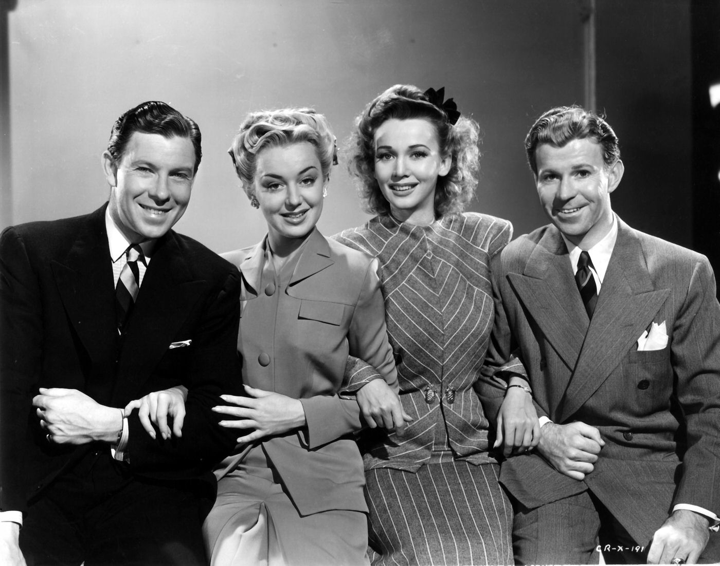 Anne Shirley, George Murphy, Carole Landis, And Dennis Day In The Powers Girl, 1943