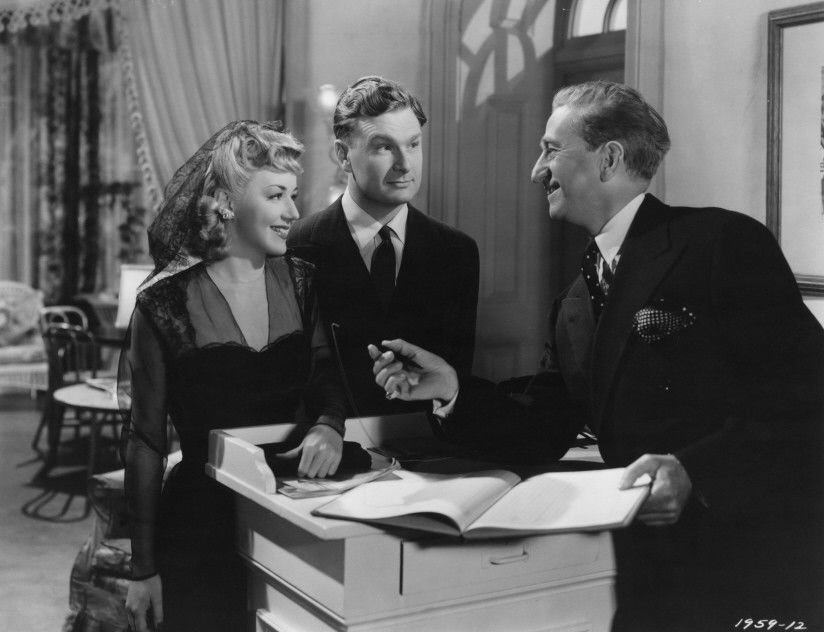 Anne Shirley, Eddie Albert, And Olin Howland In Lady Bodyguard, 1943