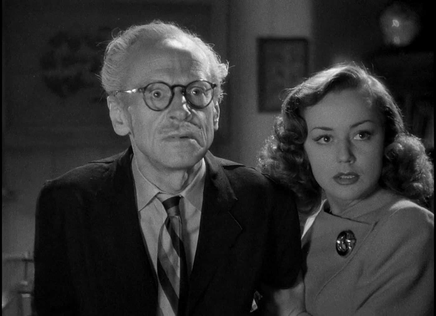 Anne Shirley And Miles Mander In Murder, &Amp;Quot;My Sweet, 1944&Amp;Quot;