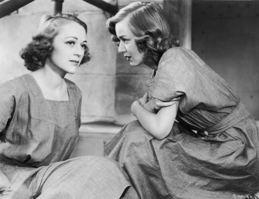 Anne Shirley And Sally Eilers In Condemned Women, 1938