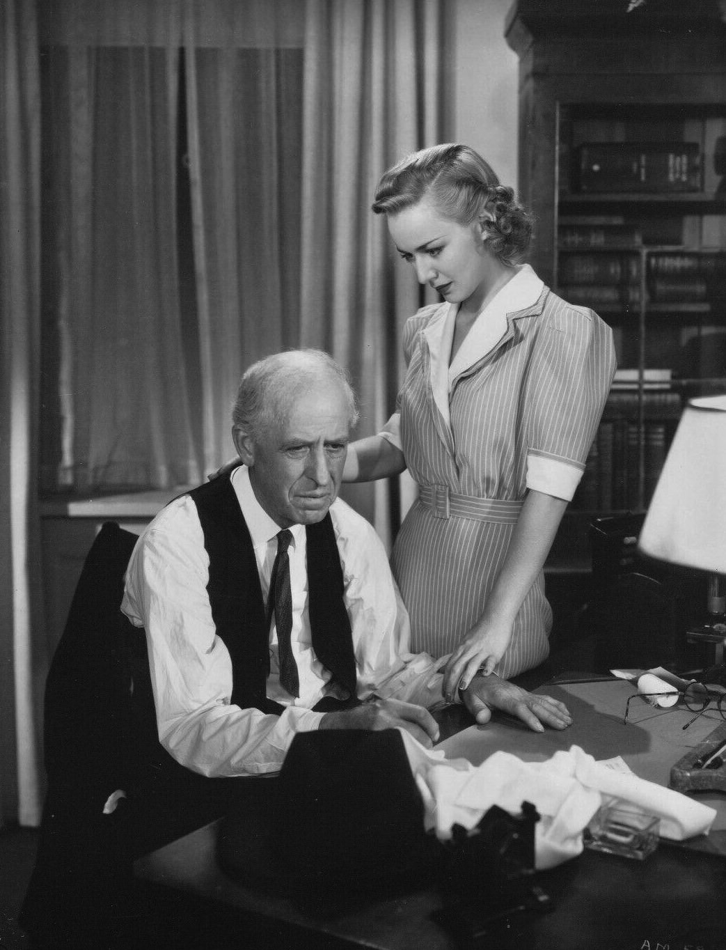 Anne Shirley And Edward Ellis In A Man To Remember, 1938