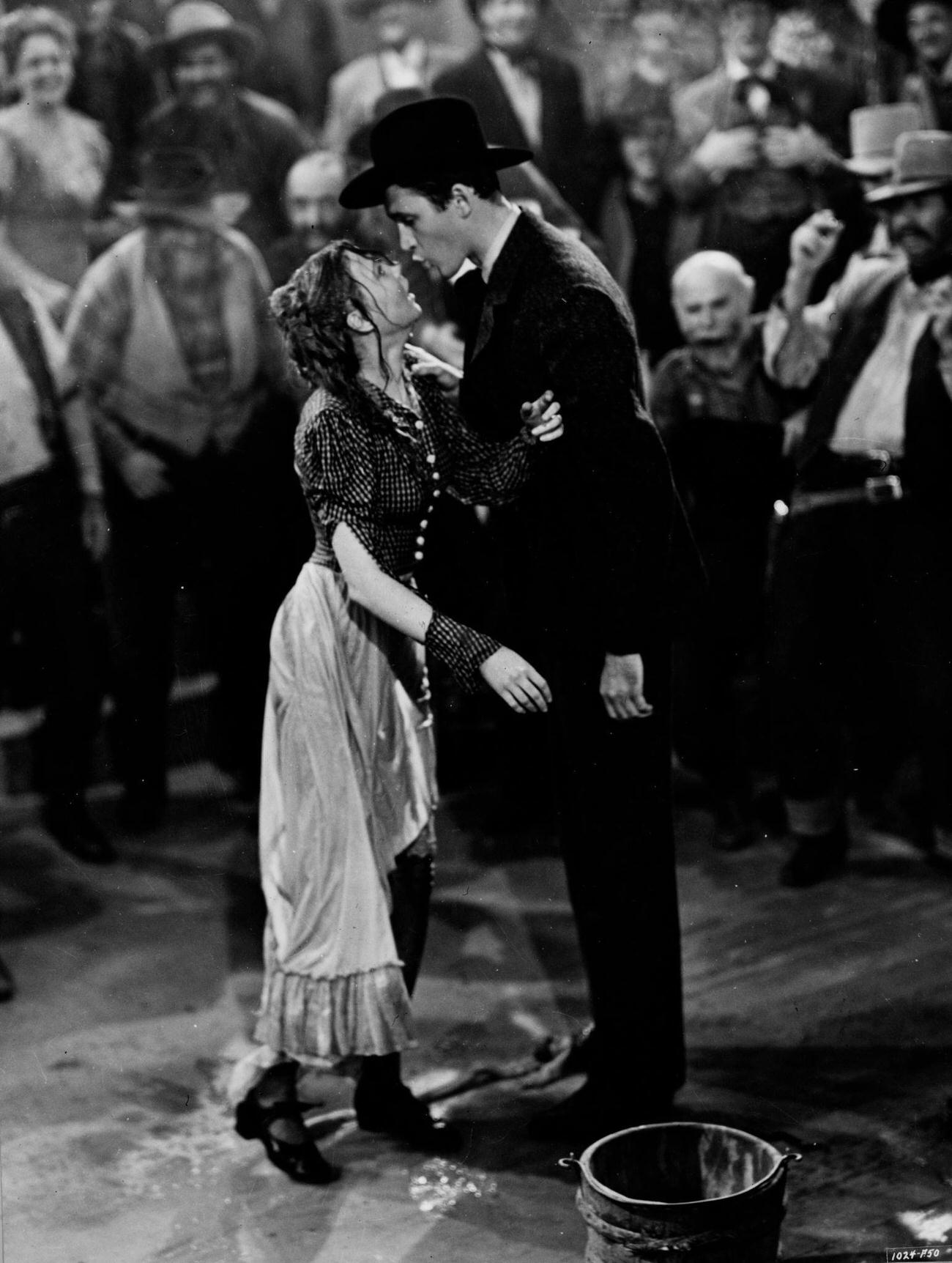 James Stewart As Tom Destry Jnr And Una Merkel As Lily Belle Callahan In The Classic Western 'Destry Rides Again'.