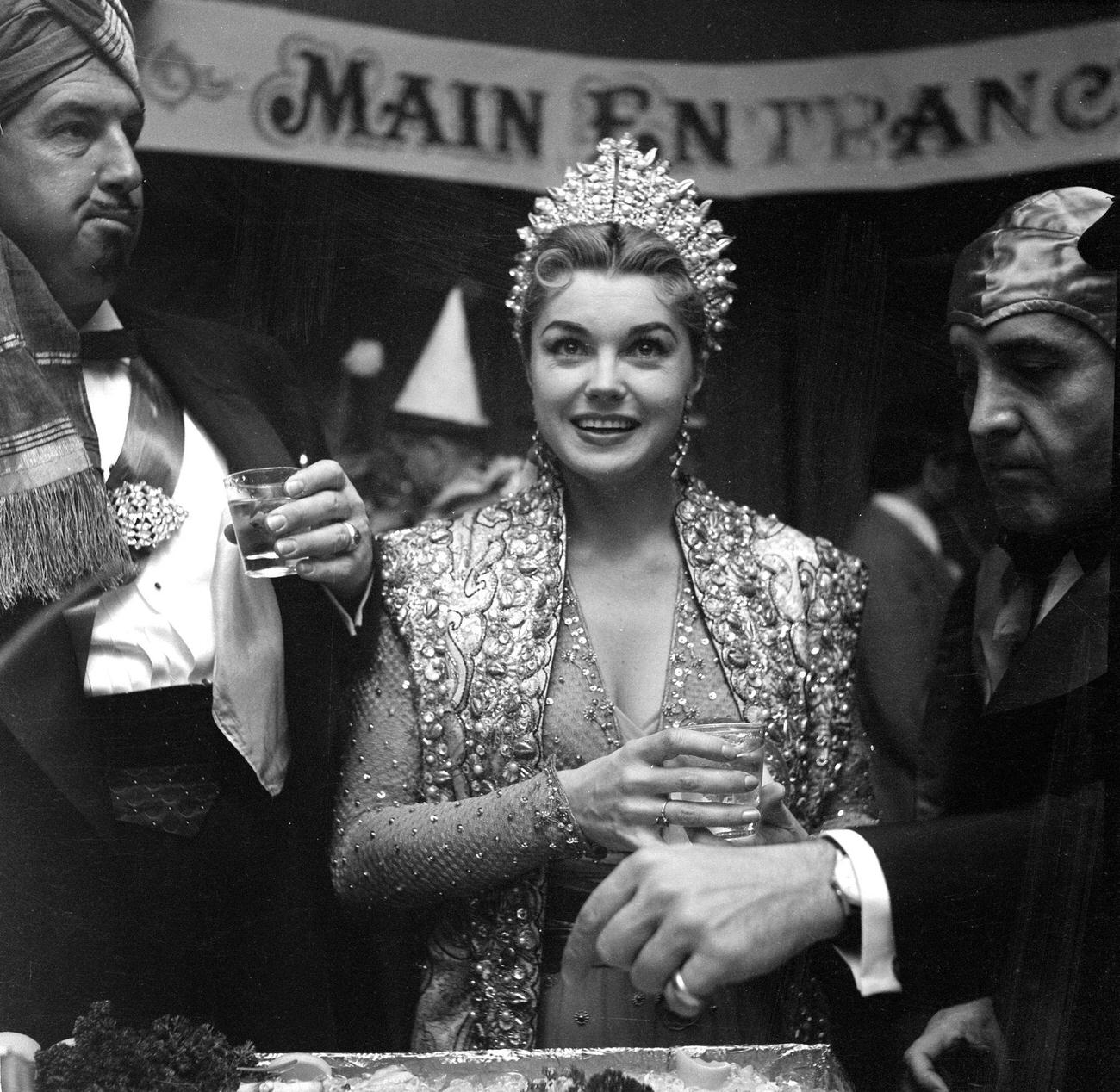Esther Williams At Sonja Henie'S Circus Party In Los Angeles, 1955