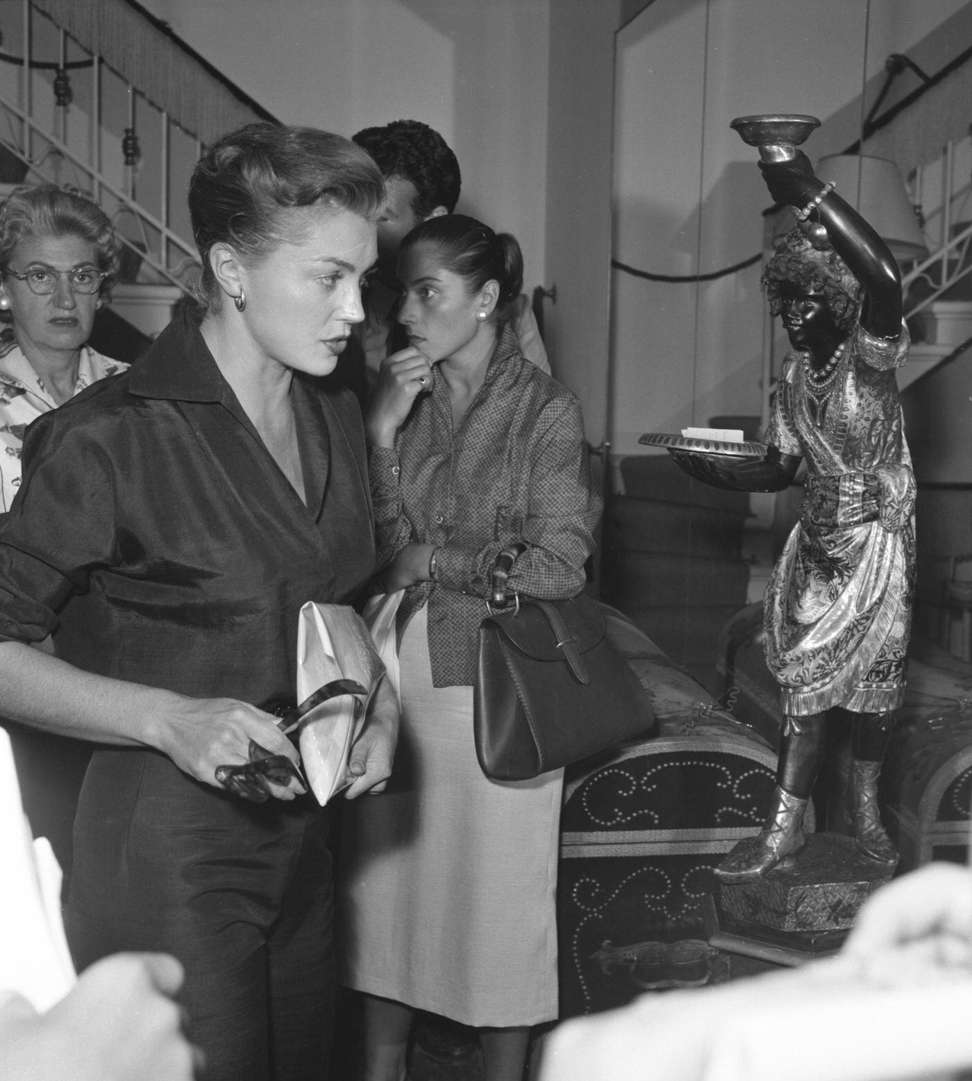 Esther Williams With Her Family In Venice, Italy, September 1957