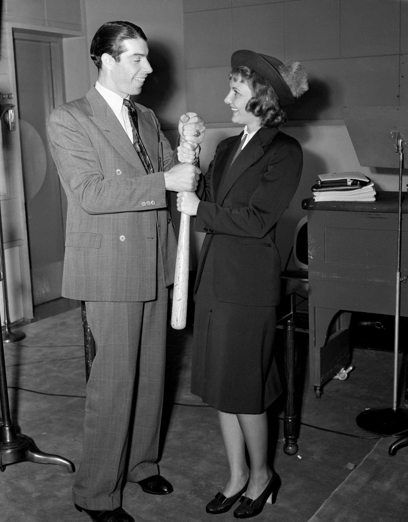 Yankee Baseball Player Joe Dimaggio And Mary Martin, 1939