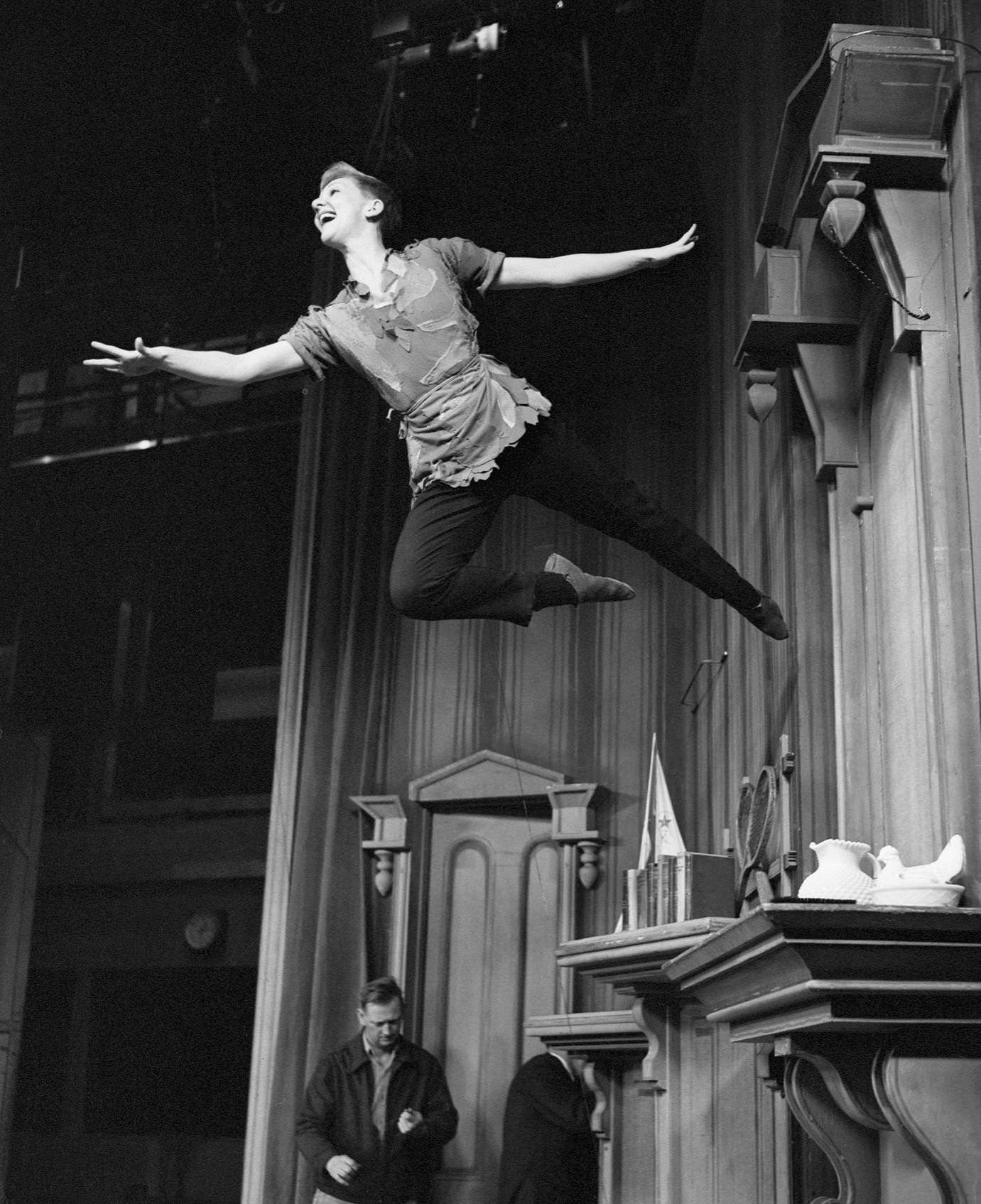 Mary Martin Flies Through The Air