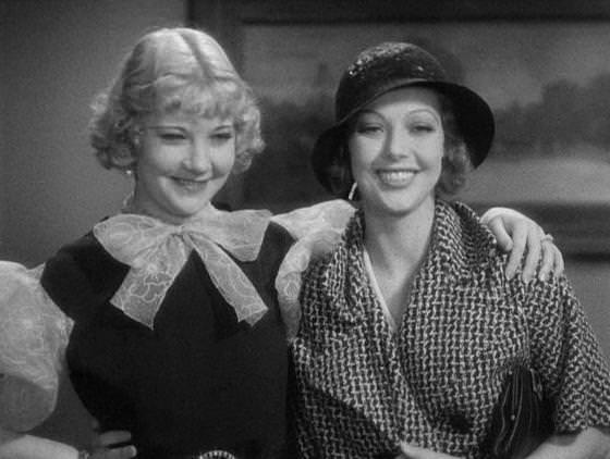Una Merkel And Loretta Young In Midnight Mary (1933)