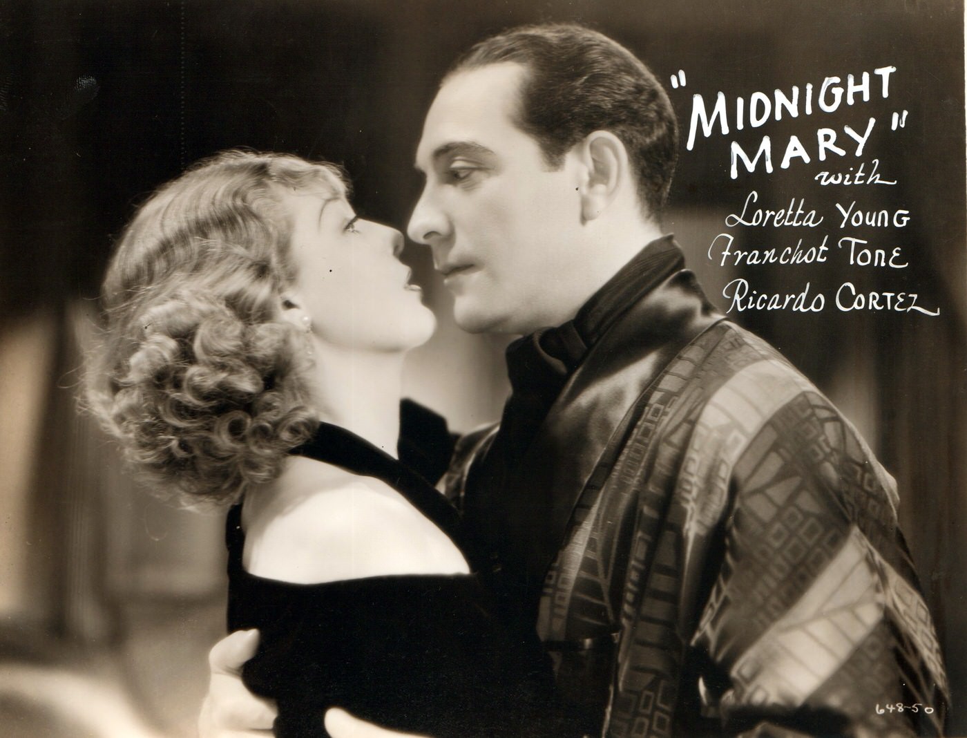 Ricardo Cortez And Loretta Young In Midnight Mary (1933)