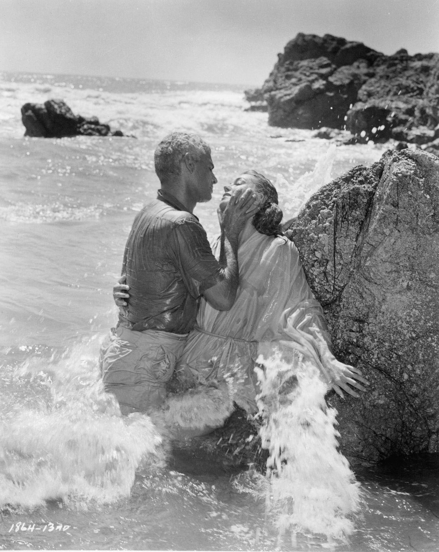 Jeff Chandler And Esther Williams In The Ocean In A Scene From The Film 'Raw Wind In Eden', 1958.