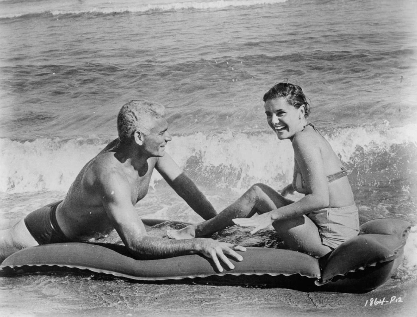 Jeff Chandler And Esther Williams Blow Off Some Steam In Between Takes Of The Film 'Raw Wind In Eden', 1958.