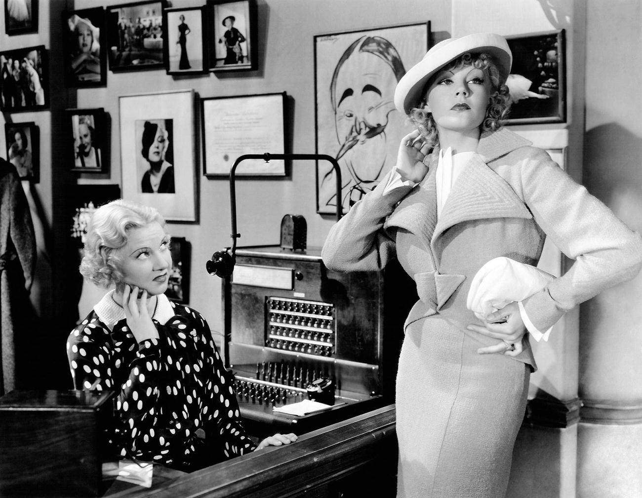 Una Merkel And June Knight In A Scene From The Movie &Amp;Quot;Broadway Melody Of 1936&Amp;Quot;