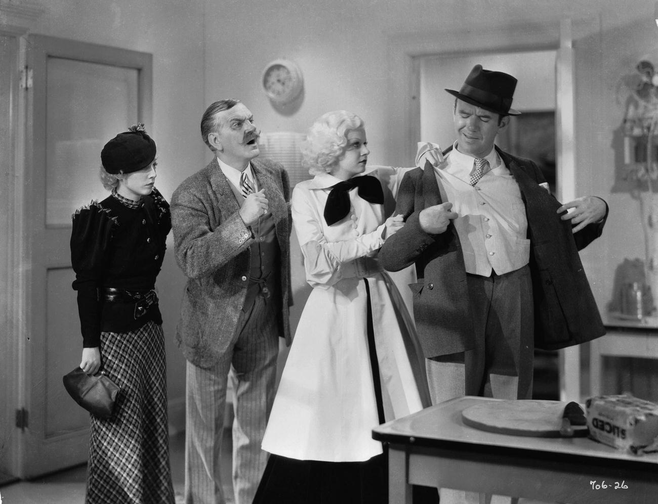 Una Merkel With, Frank Morgan, Jean Harlow, And Lee Tracy Star In The Comedy 'Bombshell'