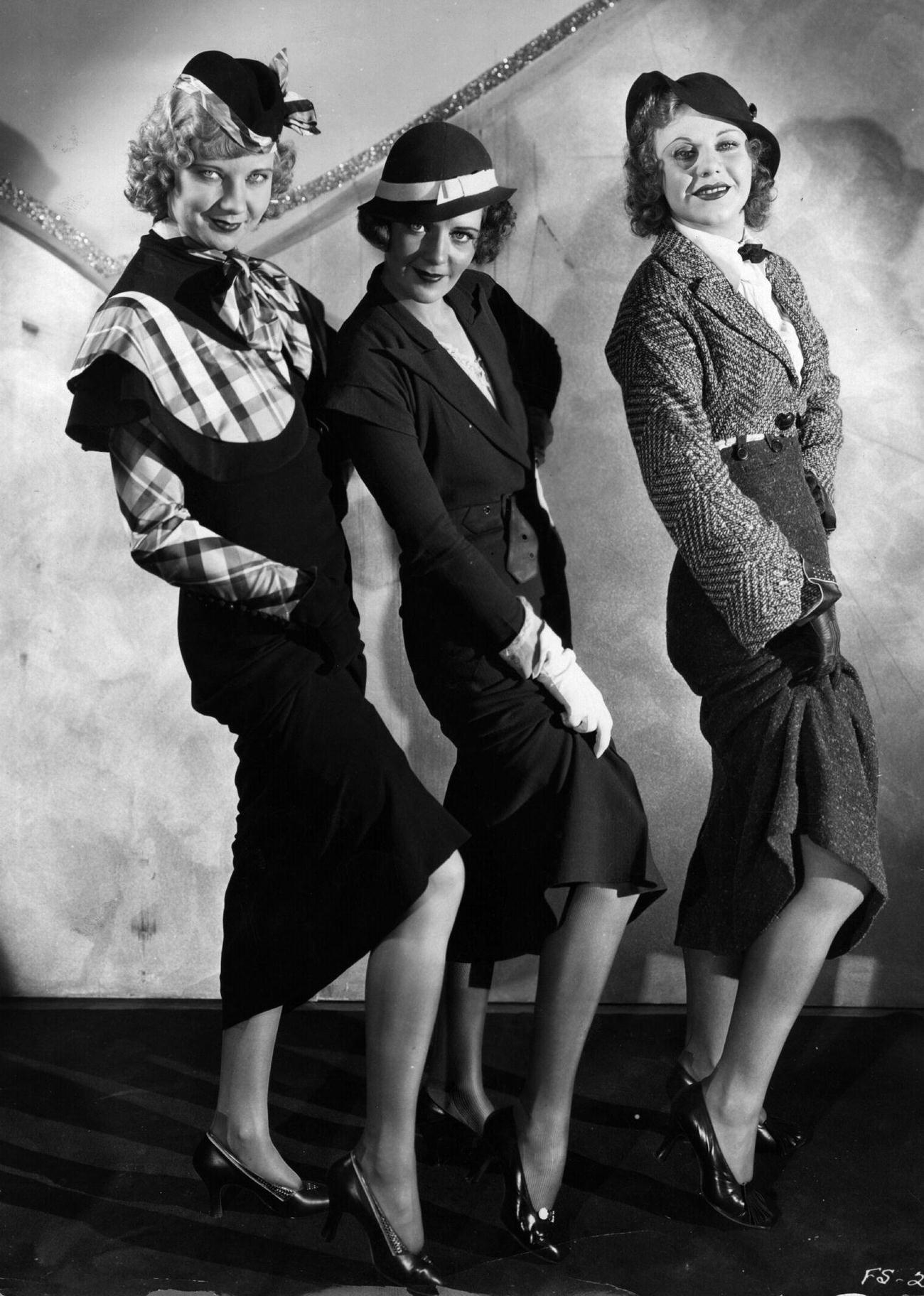 Ruby Keeler, Ginger Rogers And Una Merkel In A Scene From The Film '42Nd Street'