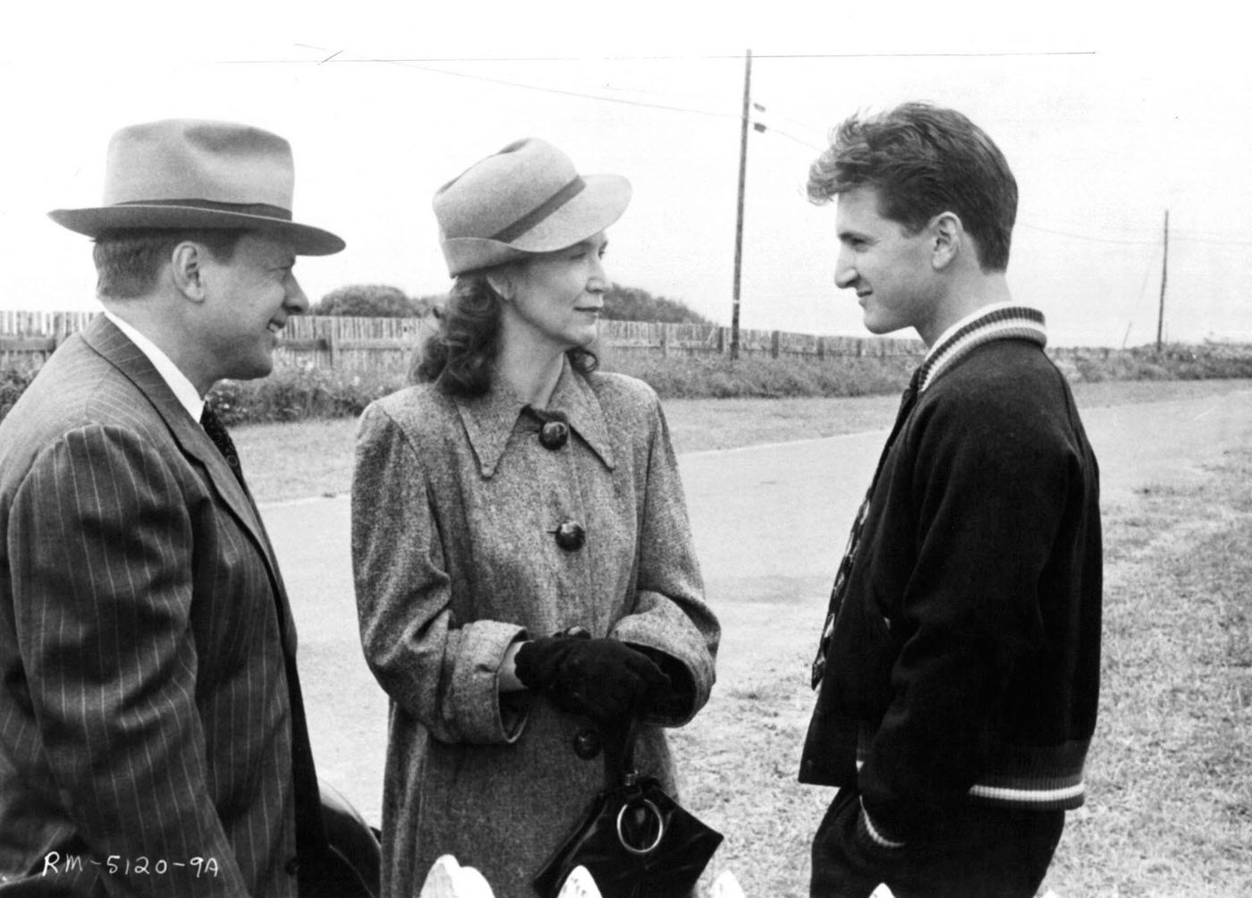 John Karlen And Rutanya Alda Say Goodbye To Sean Penn In A Scene From The Film 'Racing With The Moon', 1984