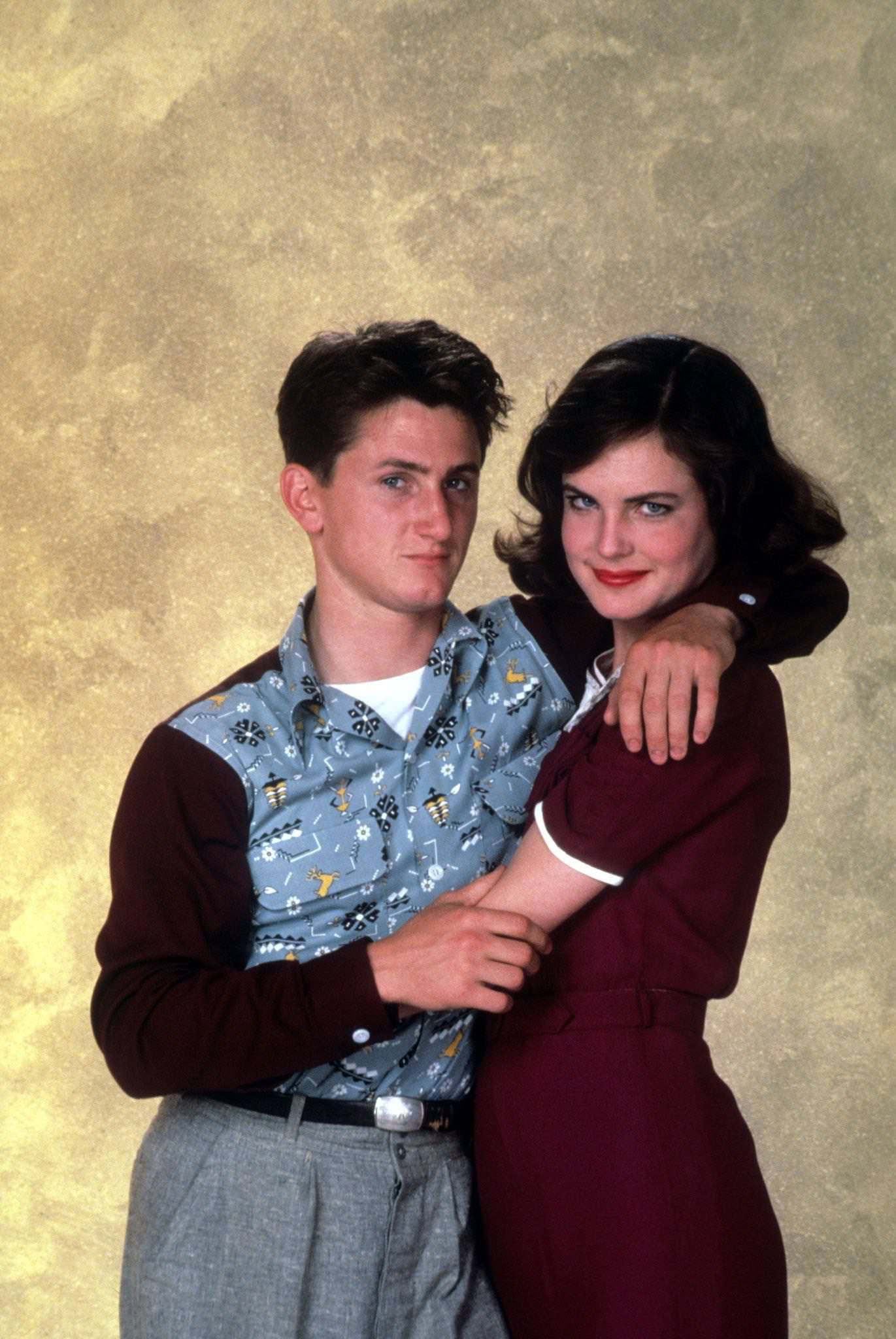 Sean Penn Holds Elizabeth Mcgovern In Publicity Portrait For The Film 'Racing With The Moon', 1984.