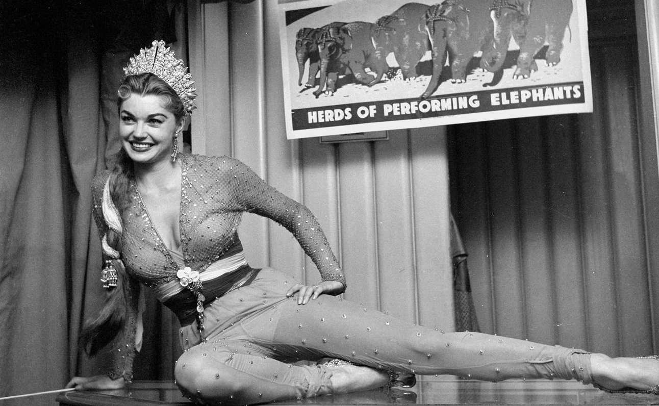 Esther Williams At Sonja Henie Circus