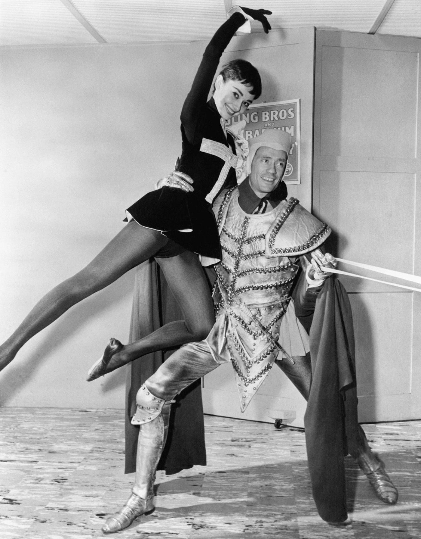 Mel Ferrer And Audrey Hepburn In Costumes