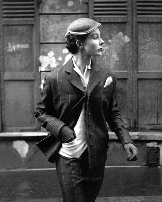 Bettina Is Wearing An Alpaca Vest Under A Plaid Piqué Suit By Manguin, Elle, March 2, 1953