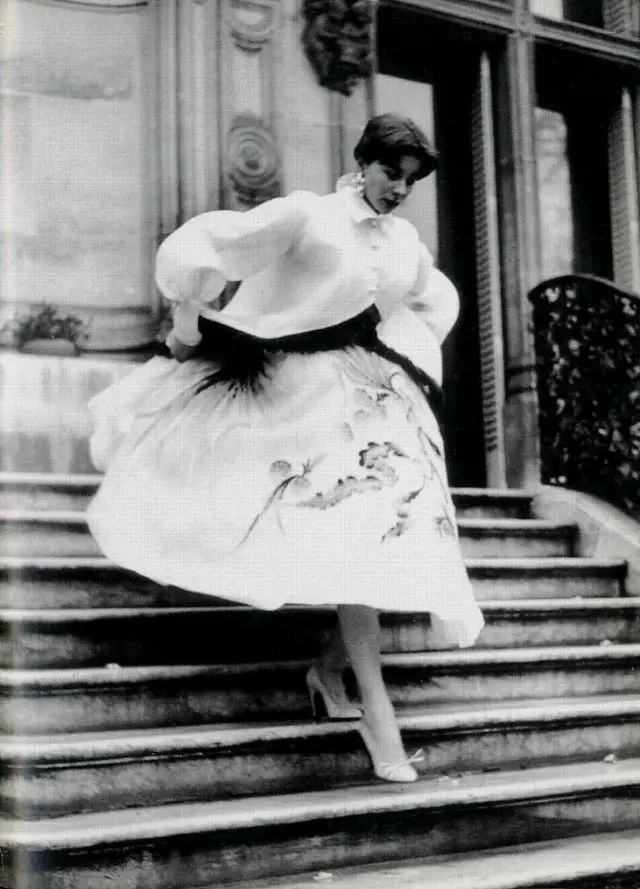 Bettina Wearing Givenchy, Paris, April 1952
