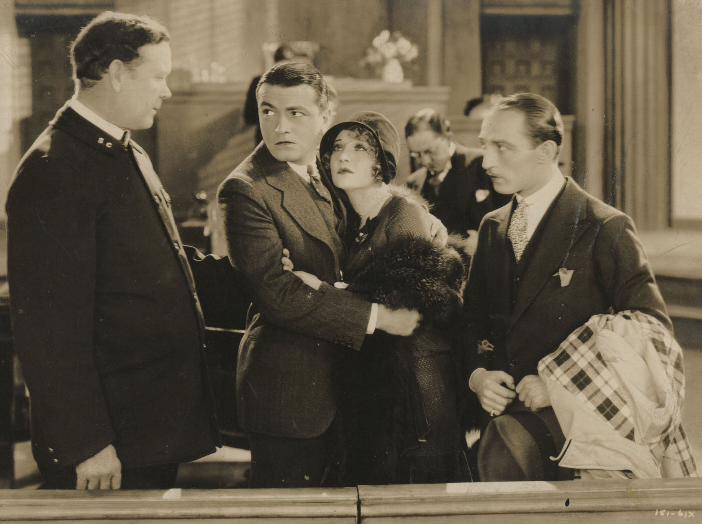 Richard Barthelmess, Betty Compson, Louis Natheaux, And George E. Stone In Weary River, 1929