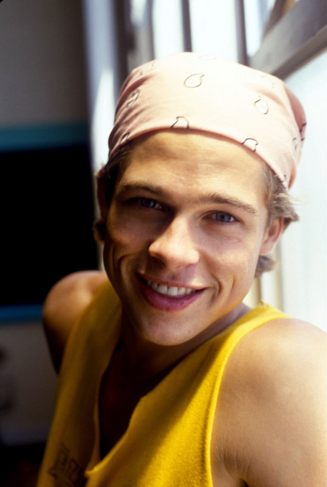 The Young And The Handsome: Brad Pitt In A Yellow Tank Top, 1988