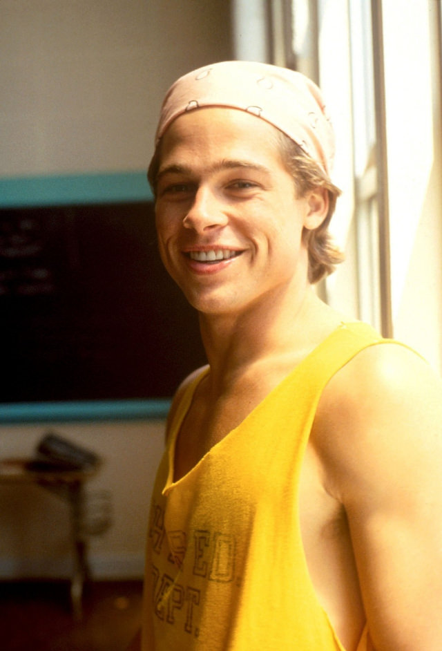 The Young And The Handsome: Brad Pitt In A Yellow Tank Top, 1988