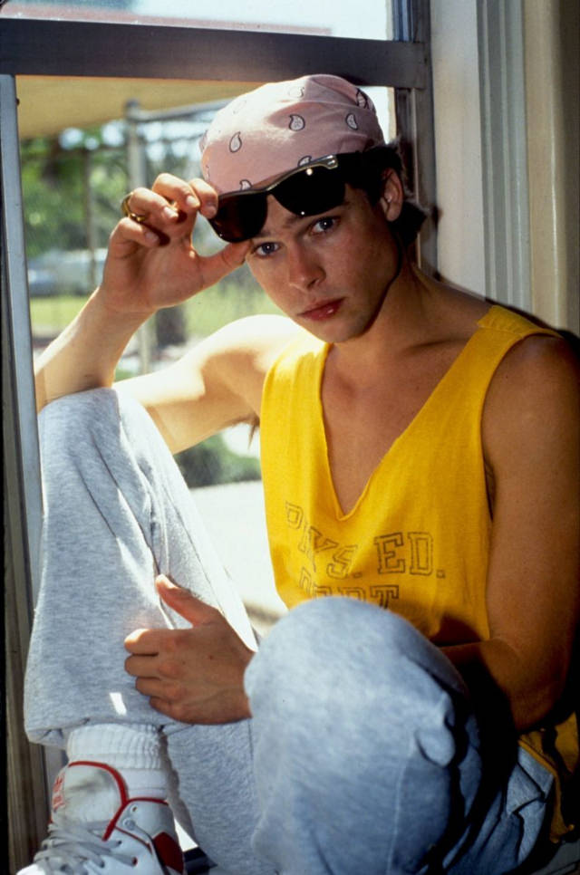 The Young And The Handsome: Brad Pitt In A Yellow Tank Top, 1988