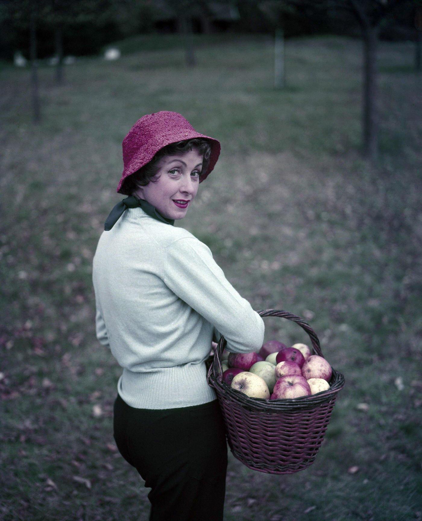 Danielle Darrieux In Her House In Fourcherolles, 1950S