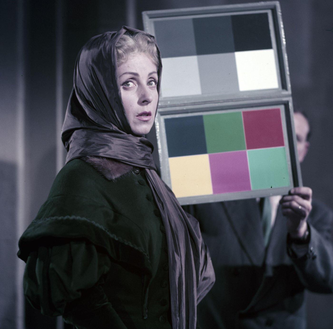 Danielle Darrieux During The Filming Of &Amp;Quot;Le Rouge Et Le Noir&Amp;Quot; In 1954