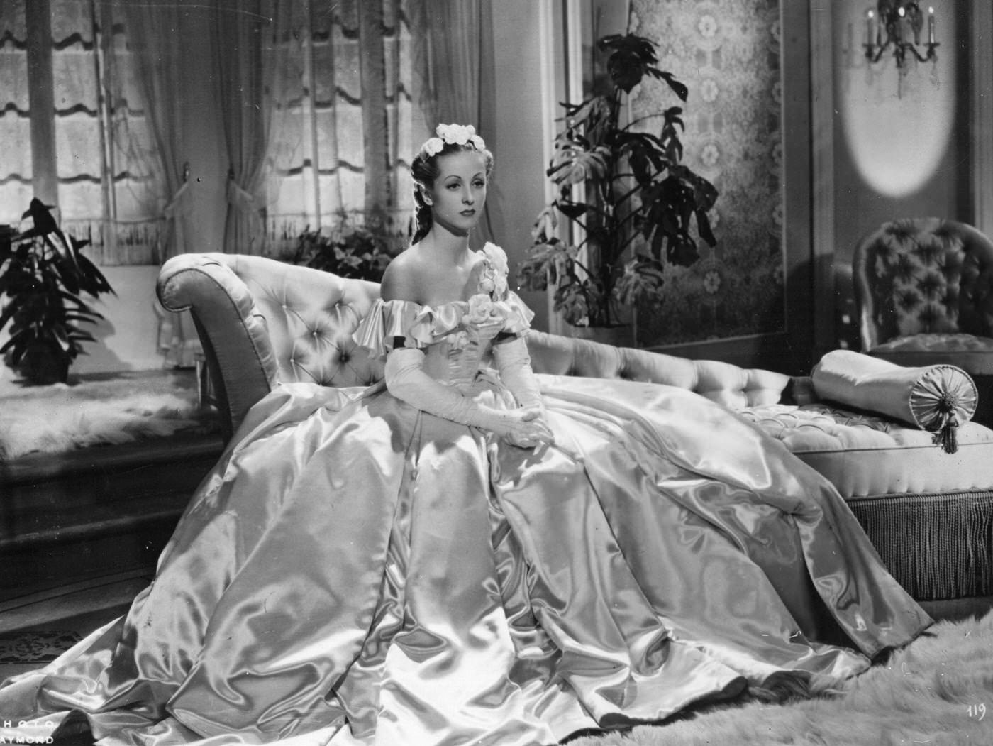 Danielle Darrieux After Dancing With The Tsar At Her First Court Ball In A Scene From The Film 'Katia'