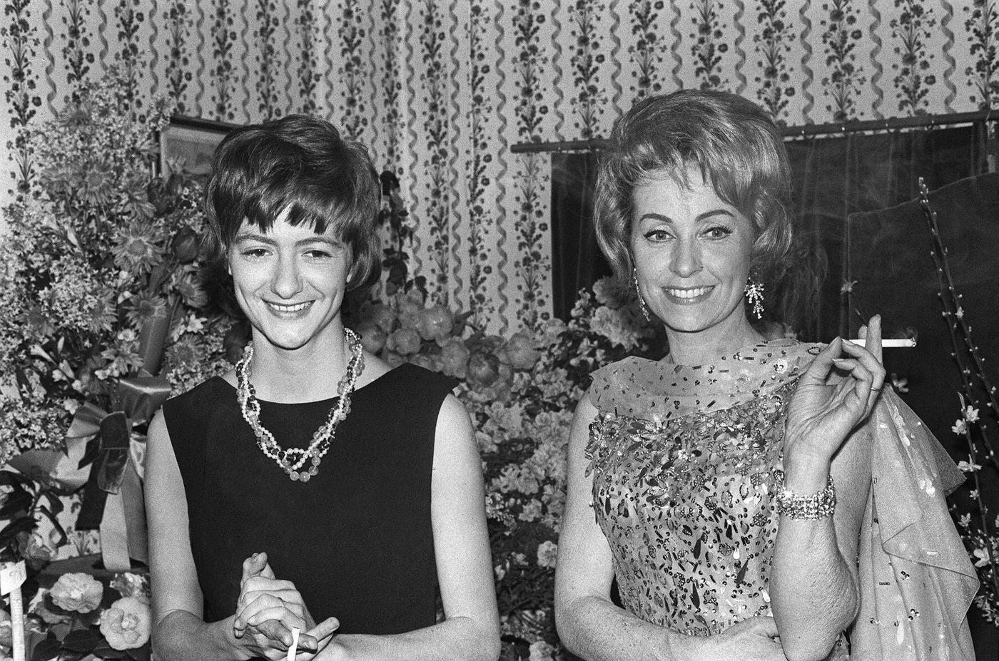 Danielle Darrieux With Writer Françoise Sagan.