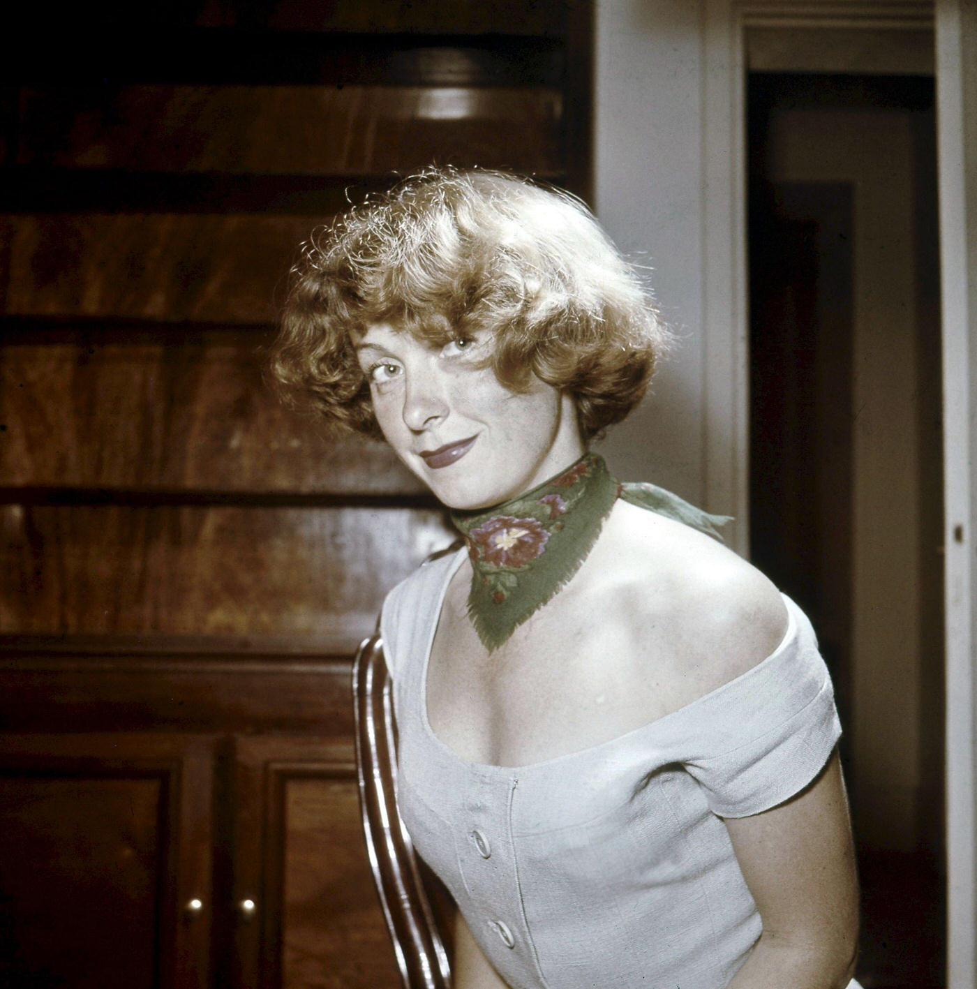 Danielle Darrieux Triumph At Cannes With Her Film 'Occupe-Toi D'Amelie' By Claude Autant-Lara, 1949