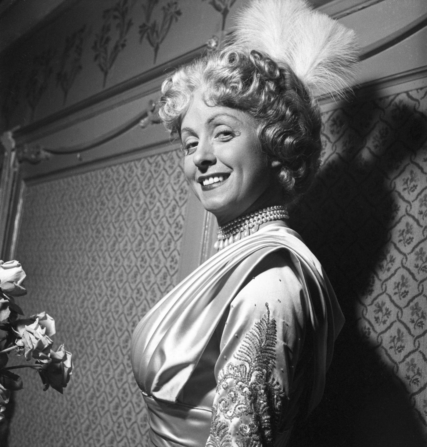 Danielle Darrieux On The Set Of 'Occupe-Toi D'Amélie', 1949