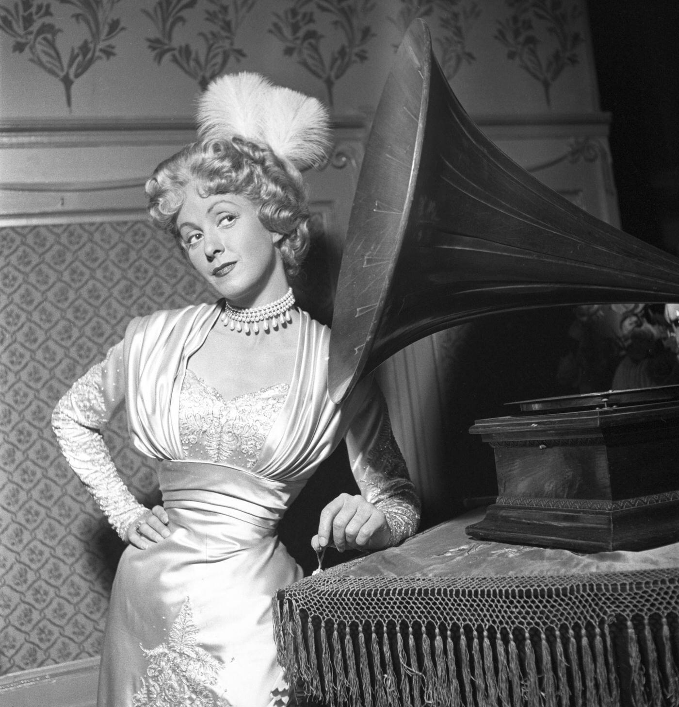 Danielle Darrieux On The Set Of 'Occupe-Toi D'Amélie', 1949