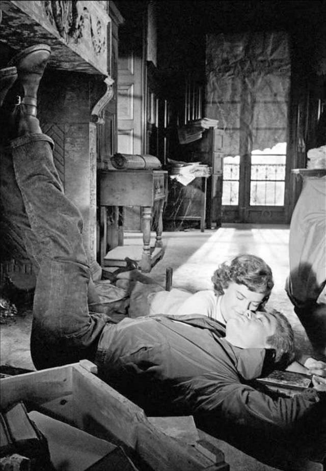 Natalie Wood And James Dean In Scene From ‘Rebel Without A Cause’, 1955