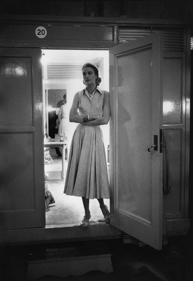 Grace Kelly In Her Dressing Room Trailer During The Making Of The Film ‘High Society’, Hollywood, 1956