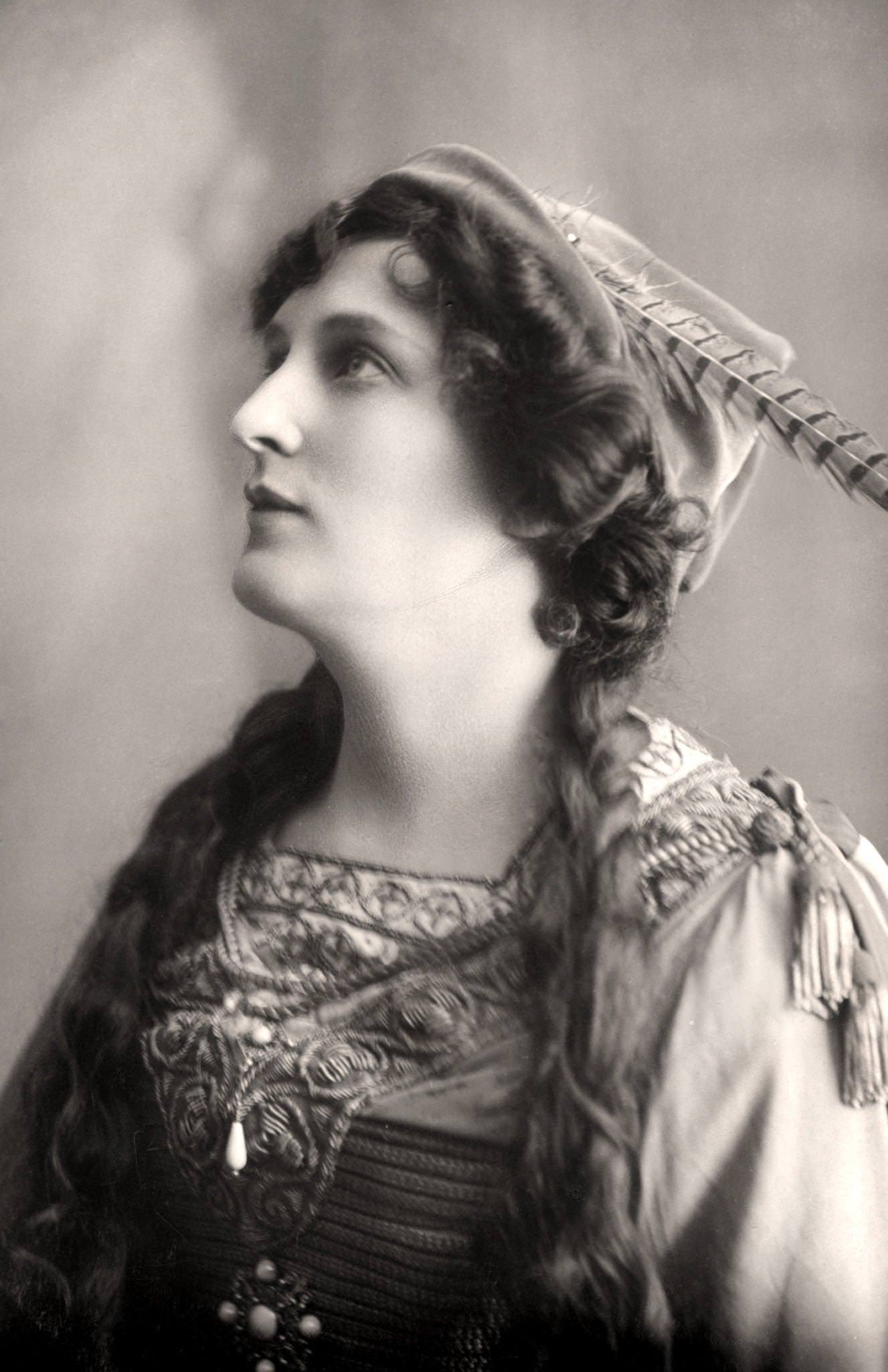 English Actress, Evelyn Millard (1869-1941), Wearing A Hat