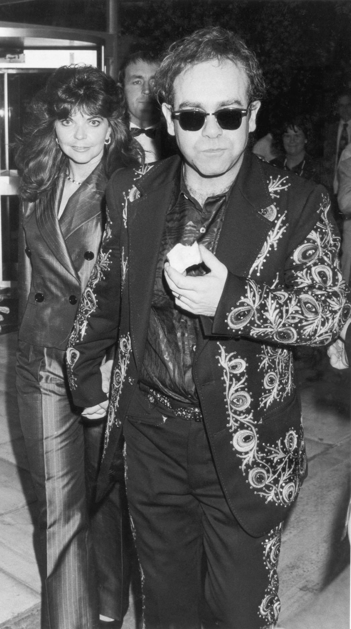 Elton John With Renate Blauel, August 1986.