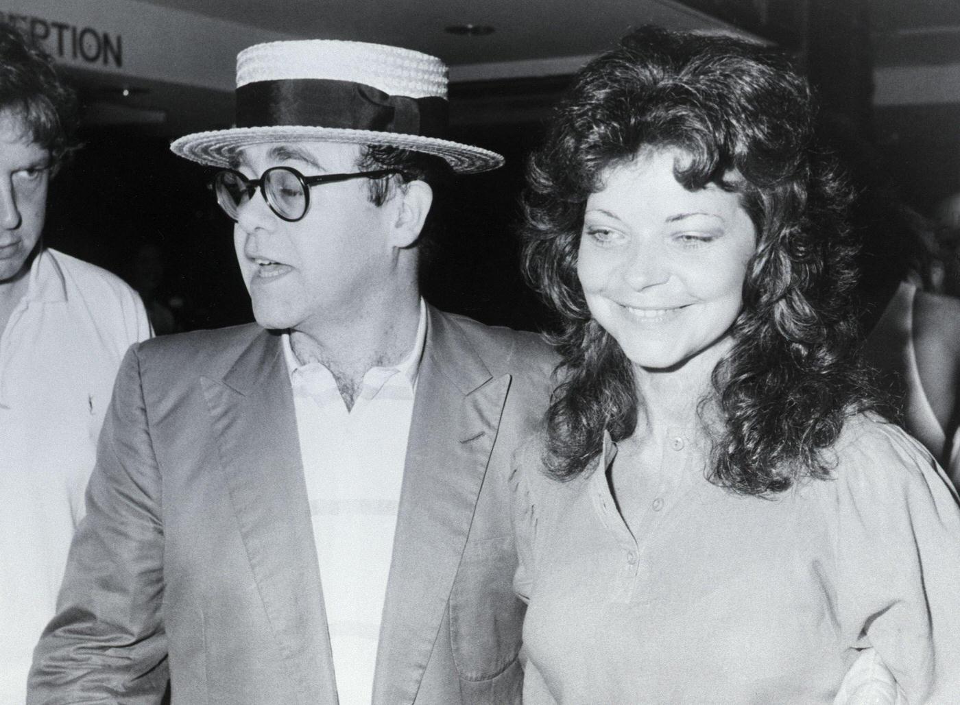 Elton John And Fiancee Renate Blauel