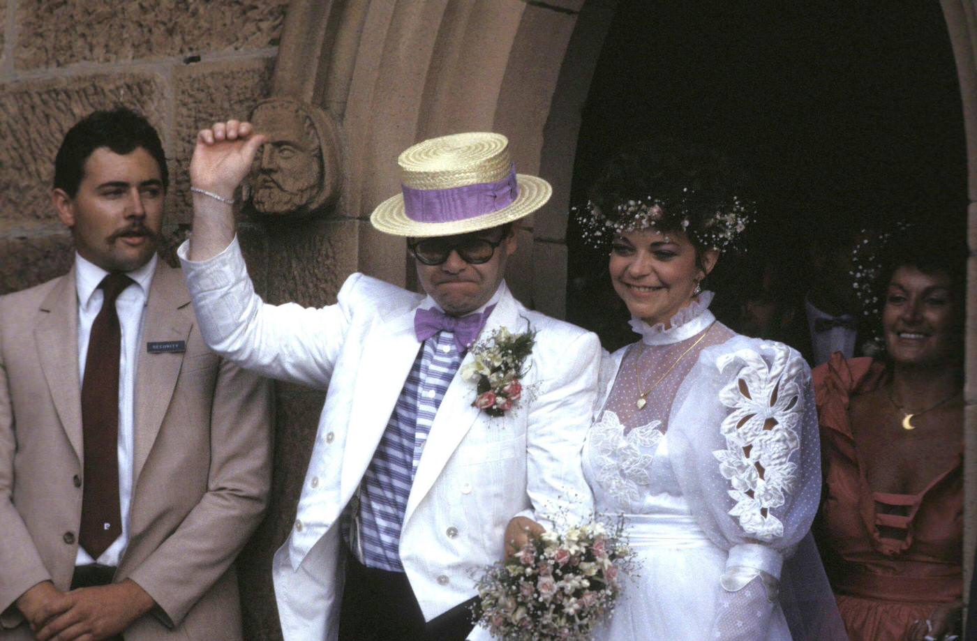 Elton John And Renate Blauel 'S Wedding