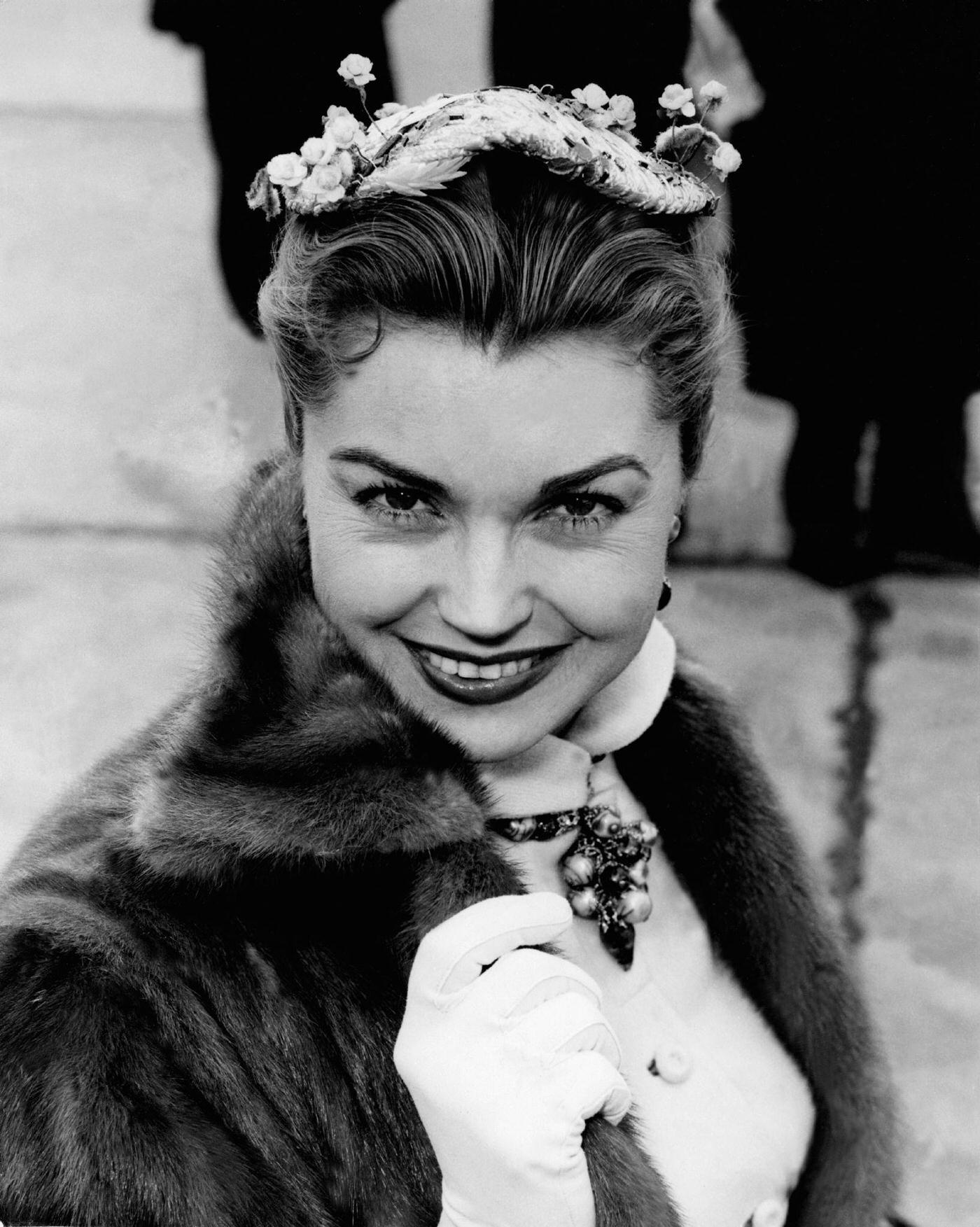 Esther Williams On Her Arrival At London Airport, 1955