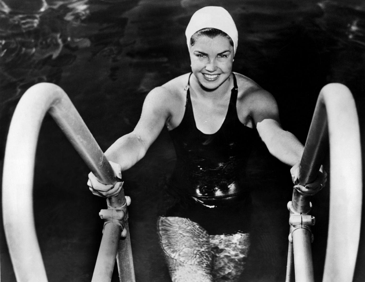 Esther Williams After Winning The 100 Meter Free Style, 1939