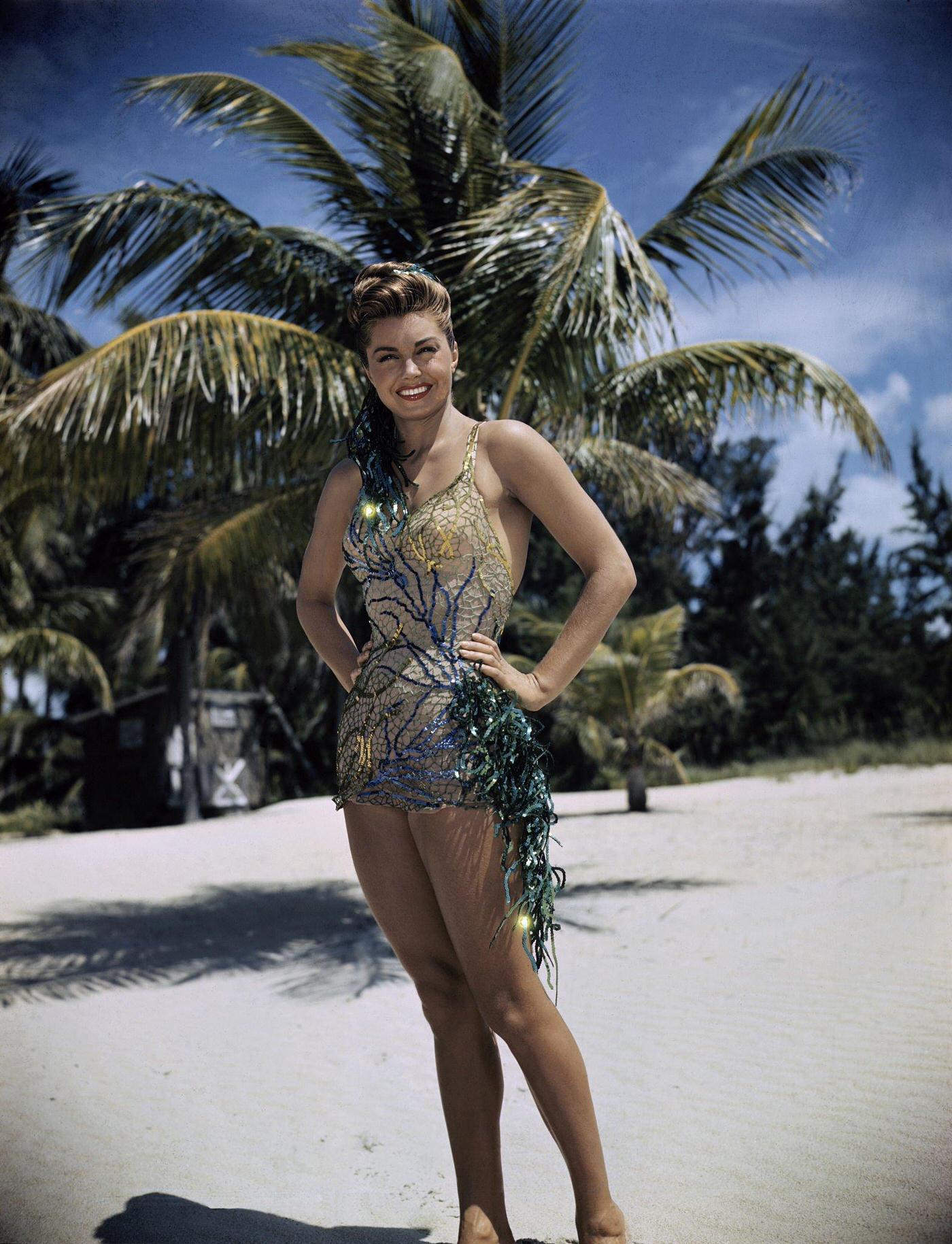 Esther Williams, At Biscayne Key, South Of Miami