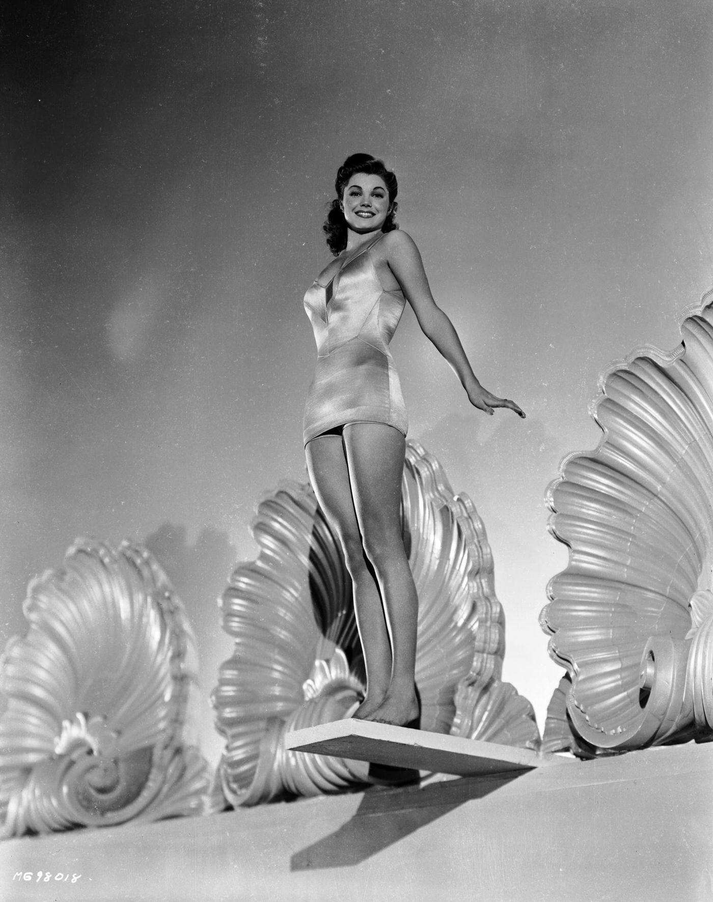 Esther Williams Prepares To Take A Dive, 194