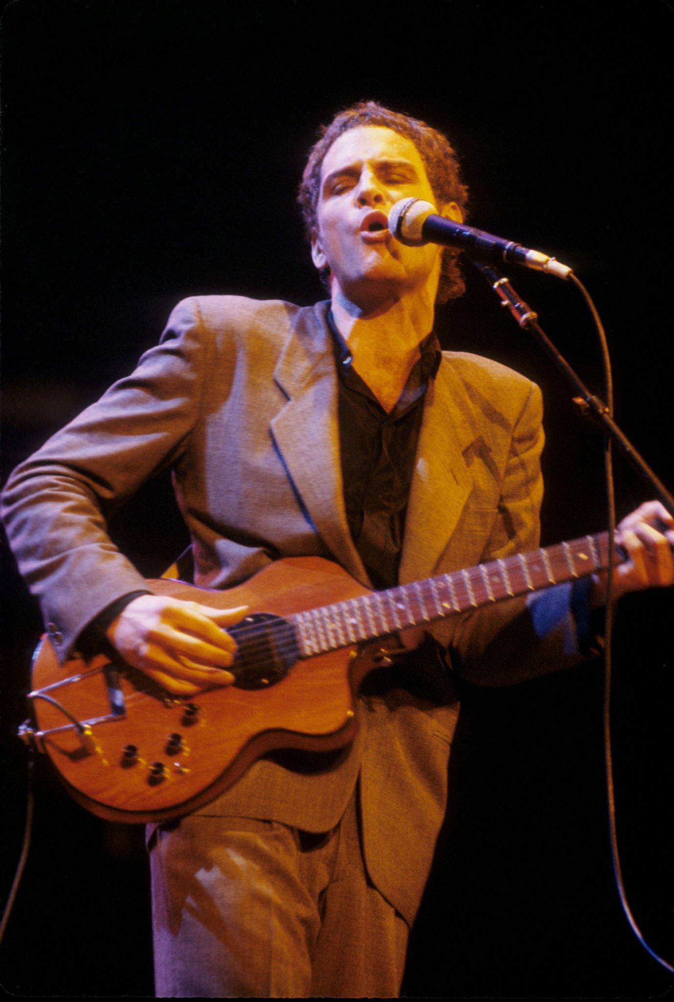 Lindsey Buckingham Performing Live Onstage, Playing Rick Turner Model I Guitar