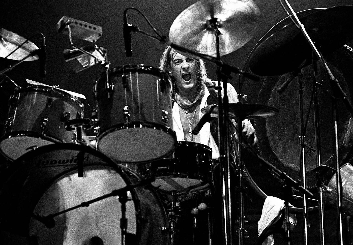 Mick Fleetwood Performs At The Omni Coliseum In Atlanta Georgia June 1, 1977.