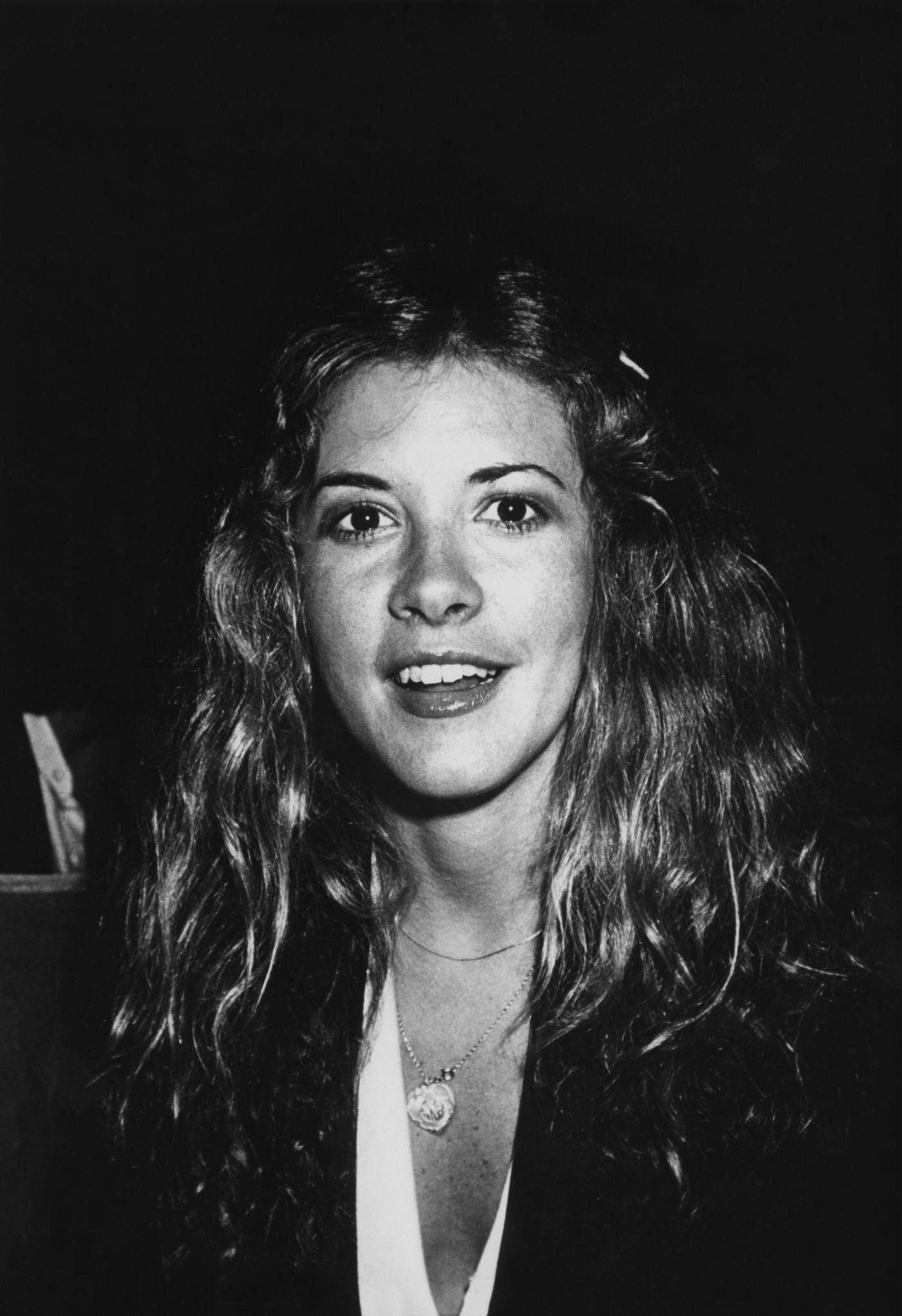 Singer Stevie Nicks Of Rock Group Fleetwood Mac Attends A Showing Of The Film 'The Last Waltz', May 1978.