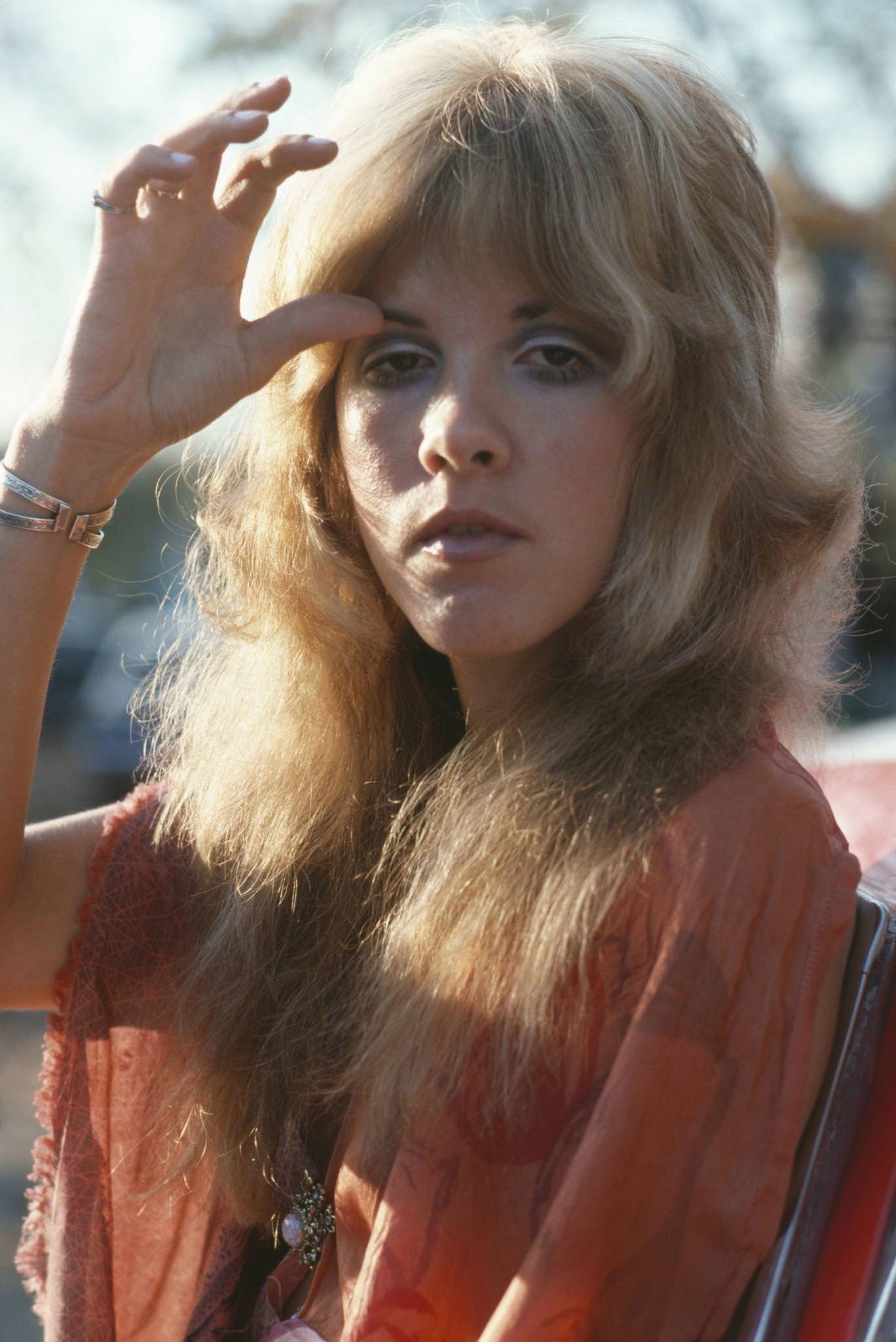 Stevie Nicks, Of Fleetwood Mac, Posing For A Portrait, In New Haven, 1975